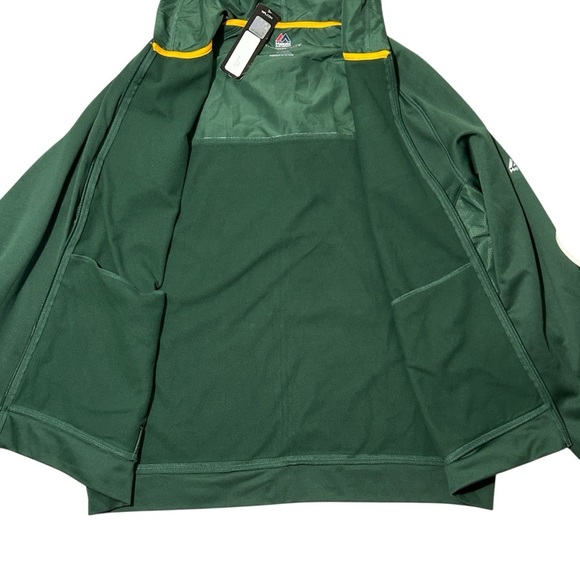 MAJESTIC Green Bay Packers NFL Full Zip Therma Base Hoodie Jacket Warm sz XL - Picture 7 of 12